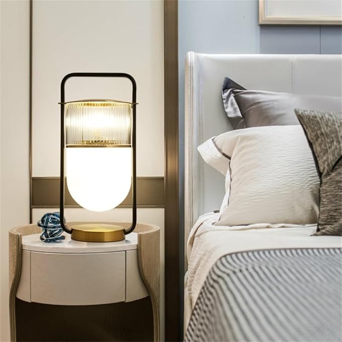 Creative Modern Table Lamp Nordic Style LED Table Lighting for Living Room Bedroom Study Villa Hotel Home Decorative Furnishing Stylish Design (Style 45)