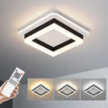 LED Ceiling Light Fixture, 25W Modern Flush Mount Square LED Light with Remote for Hallway, Bathroom, Kitchen, Bedroom, Living Room