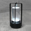 Cordless Bedside Table lamp Rechargeable Portable Touch,2000MA Battery Operated Lamps LED Night Light,3Color Stepless Dimming Crystal Lantern Suitable bedrooms,Bars,cafes,Camping,Black