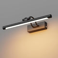 Cordless Picture Light with Remote, Battery Operated Wall Sconce for Artwork, 3 Colors Painting Light Dimmable and Timer, Wireless Art Light for Display (Black)
