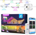 Permanent Outdoor Lights for House,200ft RGB+IC Smart Outdoor Decor, 50 Scene Modes,App/Remote Control,IP67 Waterproof,for Christmas,Halloween,Daily & Holiday Party Decor,House Roof Lighting