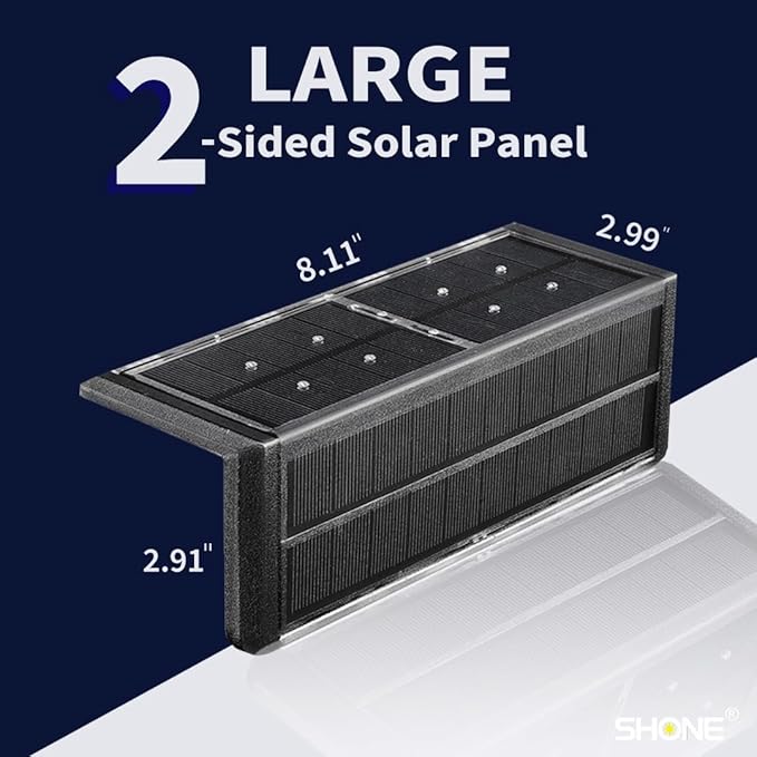 Solar Pool Lights, Color Changing Waterproof Step Lights for Outside, Heavy Duty Stainless-Steel Retaining Wall Light, Ultra-Thin & Anti-Trip 2-Way LEDs for Deck, Stairs, (RGB-W, 6Pack)