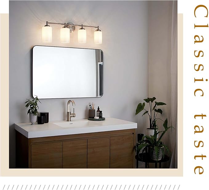 8 Pack White Opal Glass Shades Covers, 5.5in Height, 3.5in Diameter, 1-5/8in Fitter, Glazed Cylinder Glass Lamp Shade Replacement for Pendant Light Wall Sconces Chandelier