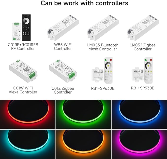 COB Purple LED Strip Light DC12V Flexible High Density Uniform Bright 480LEDs/m Strips 16.4FT CRI90+ 8MM Width Dimmable COB LED Tape for Cabinet Indoor Decor(No Adapter/Controller)