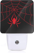 YASHILAIYA Red Spider Web Night Light,Night Lights Plug into Wall for Boys Girls Gifts for Stairway Hallway Bedroom 0.5W Nightlight