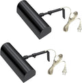 Royal Designs, Inc. Plug-in Picture Light, Gallery Lighting, 12 ft Cord with in-Line Hi/Low/Off Switch, PLP-2008-8-BLK-2, Black, 8.75 Inches, Pack of 2
