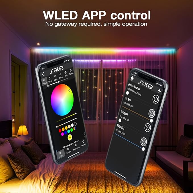 GLEDOPTO ESP8266 WLED LED Controller Dynamic RGB IC Atmosphere DIY Lighting App Control Work with Alexa Easy Wiring for WS2811 WS2812 SK6812 TM1814 WS2813 WS2815 Addressable FCOB Strip Light, White