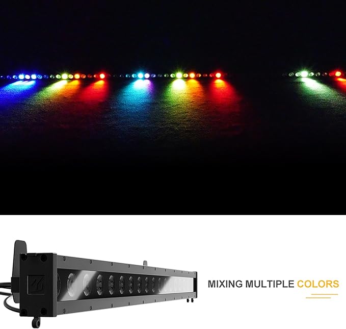 SHEHDS 18x10W Waterproof Wash Wall Light, RGBLAC 6-in-1, IP65 Waterproof, DMX512, Stage DJ Light, Strobe Effect, Aluminum Shell, for Outdoor Party, Disco, Live Show