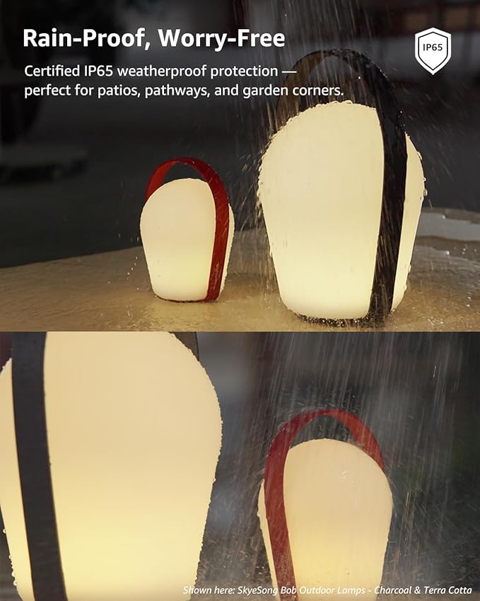 Outdoor Floor Lamp,Solar Lights Outdoor,Solar Lanterns Outdoor Waterproof IP65,4000mAh Li-ion Battery Smart Lamp,Outdoor Lantern for Backyard Decor,Table Lamp for Patio Decor,Terra Cotta,XL