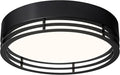 Dimmable Black Flush Mount Ceiling Light, Modern Round LED Ceiling Lights Fixture, Kitchen Flushmount Light for Bedroom Hallway Kitchen 2700 K-6000 K 5CCT