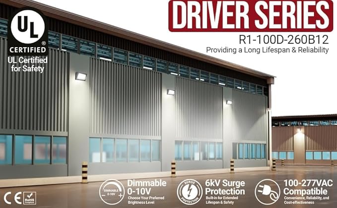 RuggedGrade 100W LED Wall Pack with Photocell + Motion Sensor - 11,600 Lumens - Durado IV Series - Color Selectable 3000K/4000K/5000K - Outdoor LED Wall Light - DLC 5.1 Premium