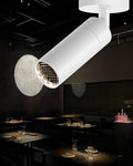 Led Modern Directional Spotlight, Zoomable Monopoint Ceiling Spot Light for Indoor Cafeteria Foyer Living Room Warm White