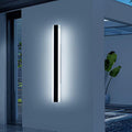 47inch Outdoor Wall Sconces, Dimmable 3000K-6000K Exterior Long Wall Lights, IP65 Waterproof, Modern Wall Mounted Light Fixture for Patio, Garage, Porch, Yard with Remote Control