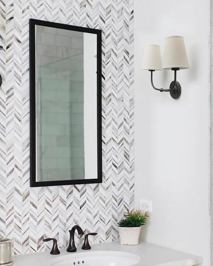 2-Lights Wall Sconces with Funnel Linen Fabric Shades, Double Light Wall Lamps for Bedroom Living Room Vanity Bathroom Hallway Stairway