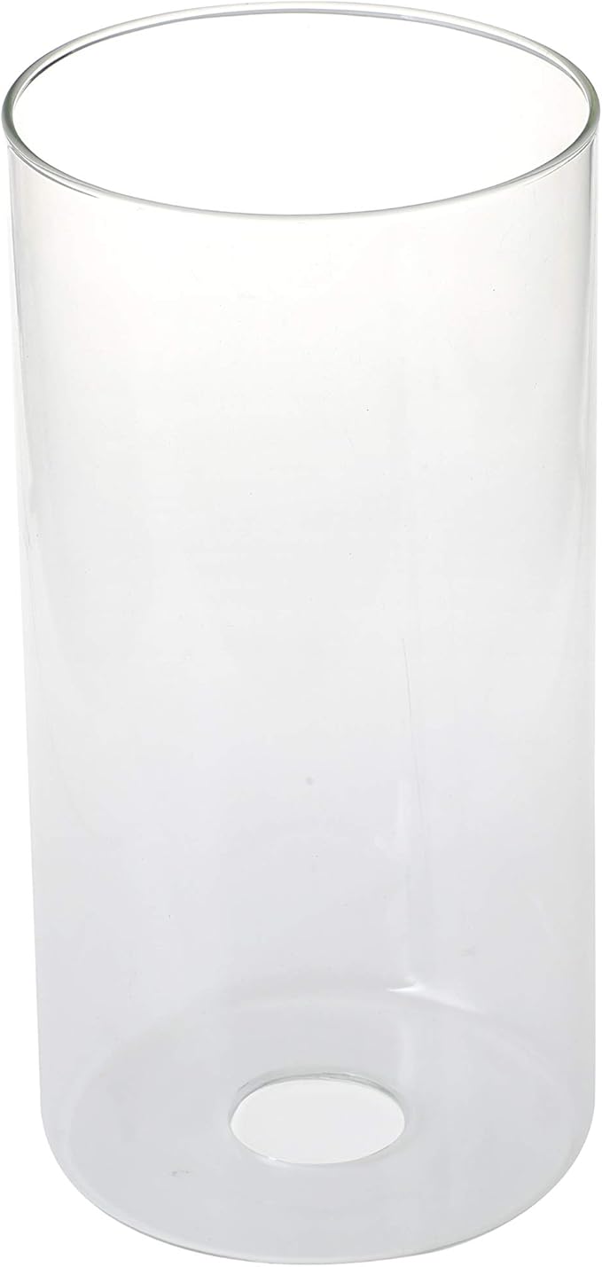 GoLucky Clear Cylinder Clear Glass Shade Accessory Glass Lamp Fixture Shade Replacement Glass Pieces with 1-5/8 Inch Fitter 4"(D)6"(H) Multiple Specifications