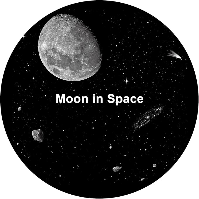 Galaxy Projector Disc – Ultra HD Projector Slide, Compatible with Ainael Galaxy Projectors and Model SKE-TKQ01 & BL-DQY02 Projectors – 6 Disc Set (Moon)