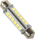 HQRP 360 deg 41mm Festoon 24 LEDs Cool White Navigation Bulb compatible with Masthead/Stern Light/Navigation Lights/Anchor Lamp