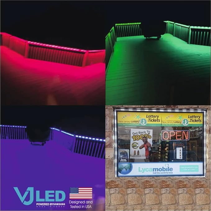 Super Bright 100-Pcs LED Module 10,000K LED Strip with | Max. 50 modules in Series | Waterproof (IP68) Decorative Lights for Letter Signs | 3M Adhesive Back | (White)