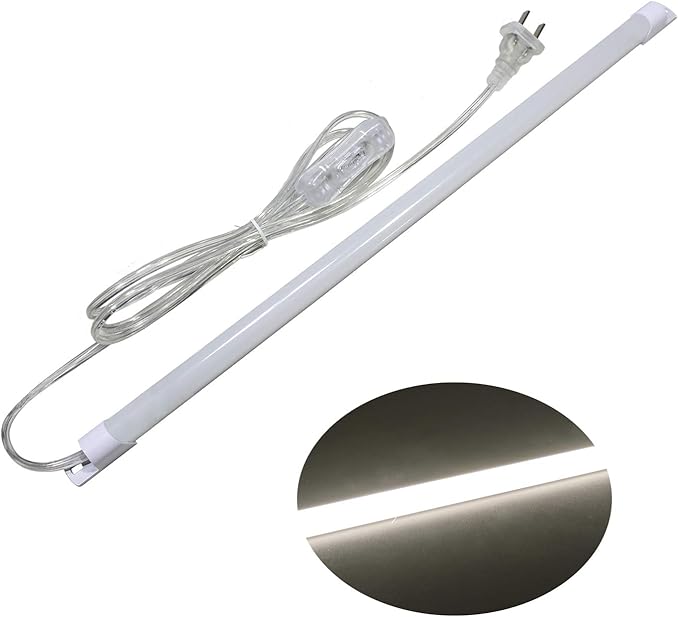 110V Under Cabinet Lights,17inch LED Under Counter Lighting with 6foot Plug Cable,Reading Desk Lamp for Kitchen/Shelf (Naturally White 4000K)