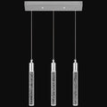 Kitchen Island Lighting Modern Light Fixture Kitchen Island Pendant Light Dimmable LED Chrome Mini Pendant Lighting Dinning Room Living Room Chrome Pendant Lights（3-Light）