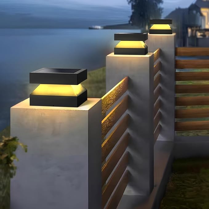 Stainless Steel Outdoor Post Lights,20X20″Outdoor Column lights,Outdoor lamp Post,12V&110-240V Hard Wired for Deck/Stone/fence /Wooden columns,Church doorpost,Modern Post light,Garden Patio light