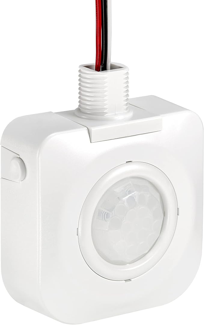 Maxxima High Bay Fixture Mount - 360 Degree PIR Occupancy Sensor, Hard Wired Indoor Motion Sensor, Automatic Commercial or Residential Lighting Solution, Max Height 30 Ft, 120-277V