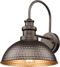 Outdoor Barn Light Fixture, 11.4 Inch Farmhouse Exterior Vintage Wall Mount Lighting, Anti-Rust Waterproof Industrial Outside Wall Sconces for House Porch Patio Garage Yard(Oil-Rubbed Bronze, 1 Pack)