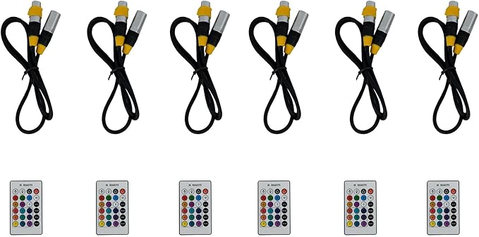 Rockville Best Pack H2O (6) 18W RGBWA+UV Par DJ Lights 108W Total, Water Resistant, Wireless DMX, Long Battery Life, with Charging Case for Indoor/Outdoor Events