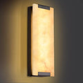 14.2 in Alabaster Wall Sconces, Black Natural Marble Wall Sconces, Alabaster Sconces for Living Room, LED Modern Alabaster Sconces Wall Lighting for Dining Room,Bedroom,Stairs