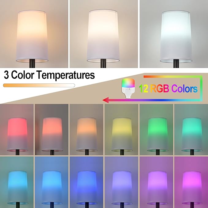 TERLEENART Rechargeable Battery Operated Wall Sconces Set of 2,Easy to Install Cordless Wall Lamps with Bulbs and Remote, Dimmable Black Wall Sconce for Living Room Decor