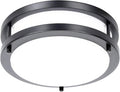 36W Dimmable LED Ceiling Light Fixture, 12in Flush Mount Light Fixture, Ceiling Lamp for Bedroom, Kitchen, Bathroom, Hallway, Super Bright 3500 Lumens, Black, 3000K Warm White
