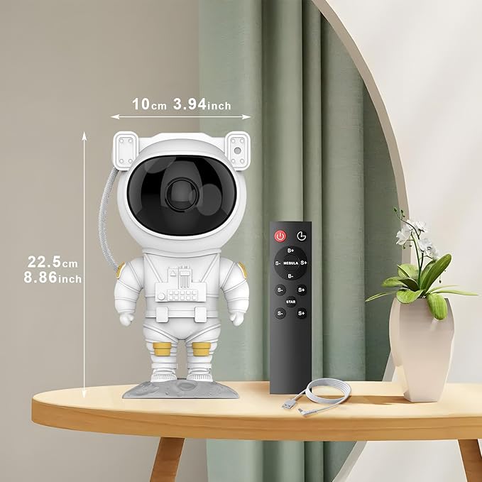 Astronaut Star Projector Galaxy Light, 360° Space Man Buddy Projector Sky LED Night Light Space Starlight Planetarium Spaceman Lamp Gifts for Kids Adults Bedroom Ceiling Room Decor