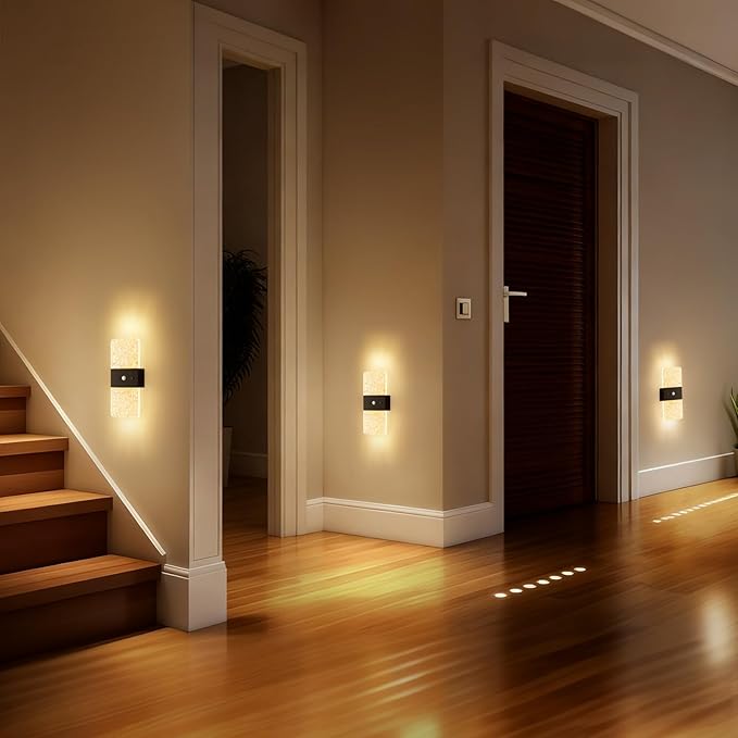 Magnetic Wall lamp Without Wiring,USB Charging Modell,Human-Sensing Ambient Night Light，led Wall lamp，No Wiring Required (Oval Style - Black)