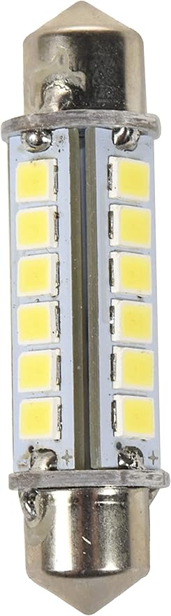 HQRP 360 deg 41mm Festoon 24 LEDs Cool White Navigation Bulb compatible with Masthead/Stern Light/Navigation Lights/Anchor Lamp