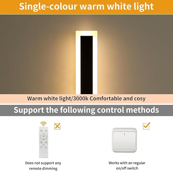 Upgrade Widened 2 Pack Modern Outdoor Wall Lights, 39.3inch Long Linear LED Wall Sconce, 3000K Warm White, IP65 Waterproof, 36W, Minimalist Black Exterior Lamp Fixture for Porch, Garden, Bathrooms