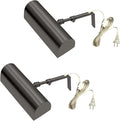 Royal Designs, Inc. Plug-in Picture Light, Gallery Lighting, 12 ft Cord with in-Line Hi/Low/Off Switch, PLP-2006-6-ORB-2, Oil Rubbed Bronze, 6.75 Inches, Pack of 2