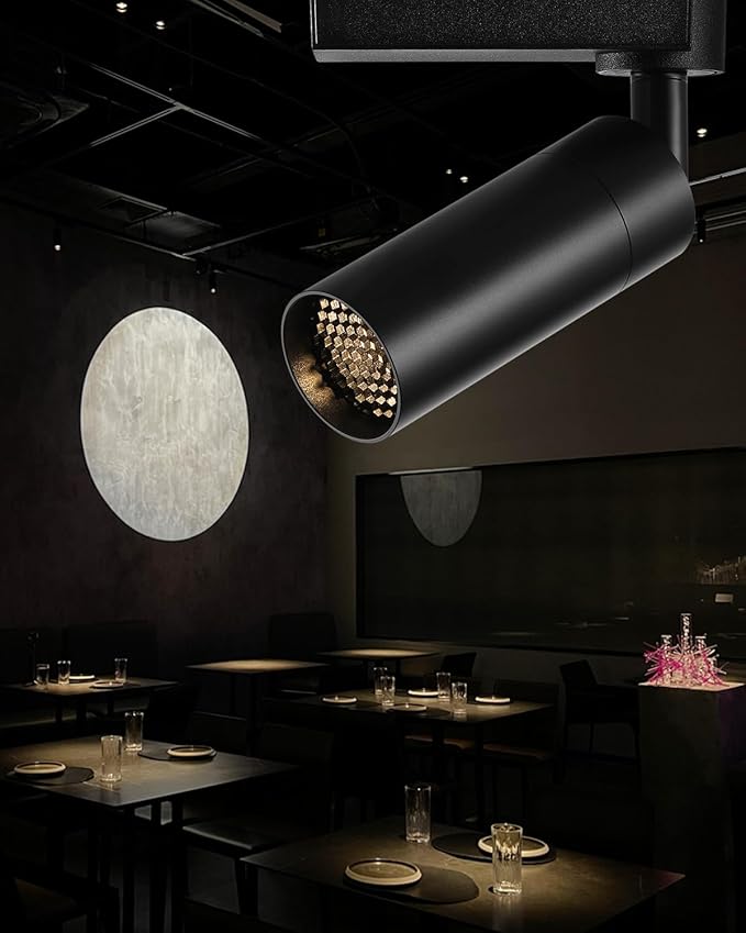 LED Track Lighting Heads Compatible with H Type 3-Wire Rail Ceiling Spotlight for Indoor Cafe Bar Dining Room Restaurant Lighting