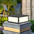Pillar Lamp Post Light, Fence Deck Cap Light Lantern Column Lamp for Flat Surface Patio Garden Decoration with IP55 Waterproof E26 LED Bulb (Electric Powered)