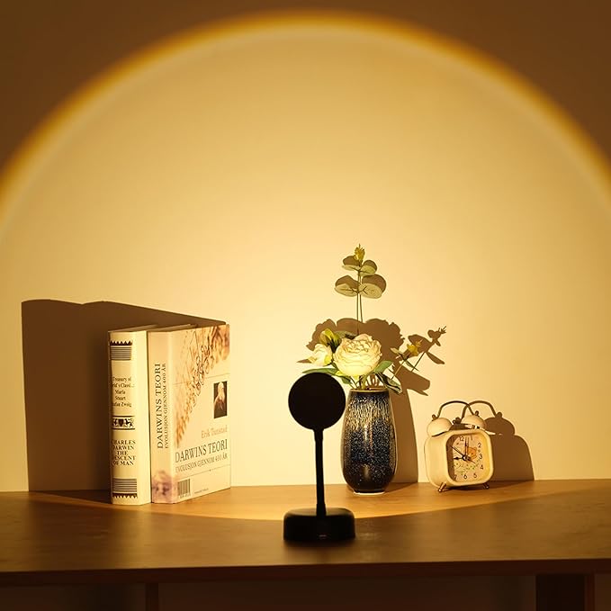 Wireless Picture Light Battery Operated, 2200mAH Rechargeable Painting Light with Motion Sensor and Rotatable Tube, Stepless Dimming Art Display Light for Picture Frame (Black)