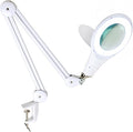 Brightech LightView PRO Magnifying Desk Lamp, 2.25x Light Magnifier, Adjustable Magnifying Glass with Light for Crafts, Reading, Close Work - White