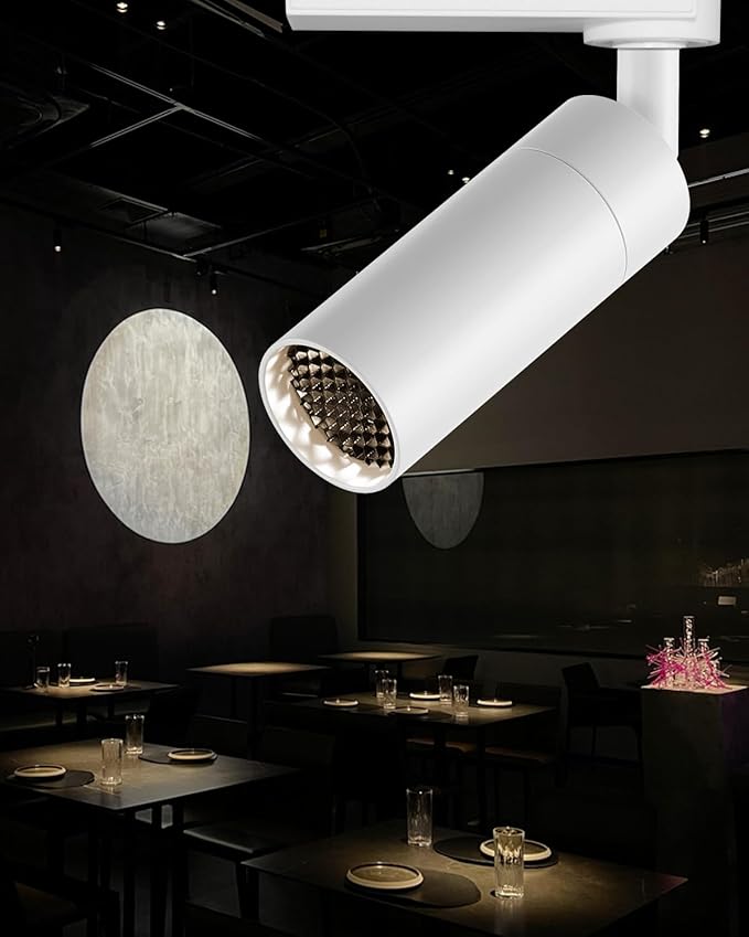 LED Track Lighting Heads Compatible with H Type 2-Wire Rail Ceiling Spotlight for Indoor Cafe Bar Dining Room Restaurant Lighting
