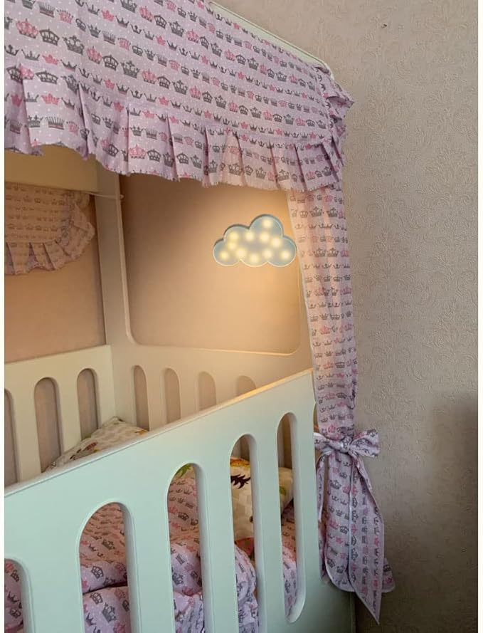 AUSAYE 3 PCS 3D Crescent Moon Light Cloud Led Star Lamp, Decorative Night Lights Room Decor NightLight for Kids Adults Birthday Baby Shower Party Christmas Gifts