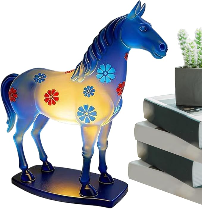 Horse Night Light - Dimmable Adjustable Nightlight, Led Horse Night Lights, Soft Glow Decorative Lamp | Nursery Bedroom Kids Room Living Rooms for Nursery Bedroom Kids Rooms Living Room