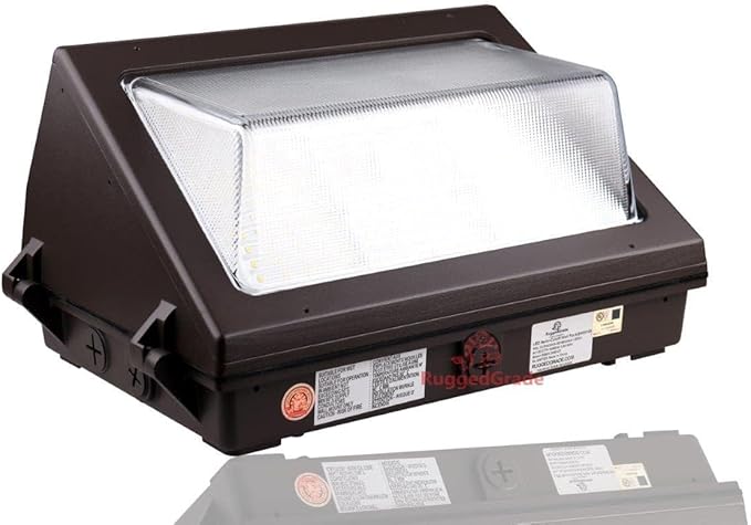 RuggedGrade 60W LED Wall Pack - Durado IV Series - 8,700 Lumens - 5000K Bright White - Semi Cut-Off - No Photocell - Outdoor LED Wall Light - DLC 5.1 Premium