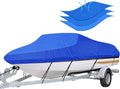 iCOVER Trailerable Boat Cover- 16'-18.5' Heavy Duty Waterproof Tarp Covers with Storage Bag, Fits V-Hull, Fish&Ski, Pro-Style, Fishing, Runabout, Bass Boats, up to 16ft-18.5ft Long X 94" Wide