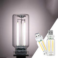 2 Pack Car LED Lights Interior, USB Light for Car Decor & Bedroom, Touch Dimmable Ambient Lighting, Mini Glass Bottle Night Light for Camping Gifts-White
