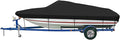 iCOVER Trailerable Boat Cover- 16'-18.5' 800D Water Proof Heavy Duty, Fits V-Hull, Fish&Ski, Pro-Style, Fishing, Utiltiy, Runabout, Bass Boats, up to 16ft-18.5ft Long X 94" Wide