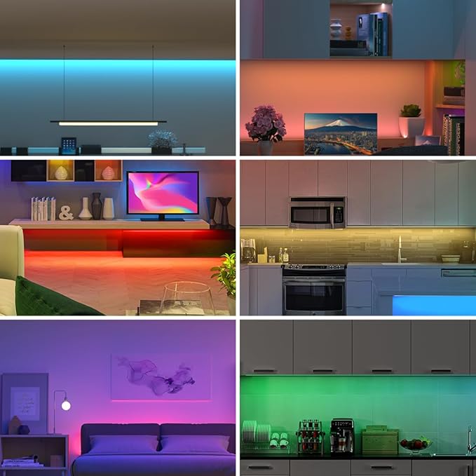 COB Orange LED Strip Light DC12V Flexible High Density Uniform Bright 480LEDs/m Strips 16.4FT CRI90+ 8MM Width Dimmable COB LED Tape for Cabinet Indoor Decor(No Adapter/Controller)