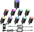 Smart LED Deck Lights Kit WiFi Controlled Color Changeable,Φ1.38“Outdoor IP67 Waterproof Low Voltage Step Lights with Protecting Shell,Works with Samrt Phone,Alexa,Google Home(10pcs,WiFi)