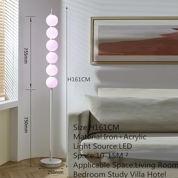 Post-Modern Nordic Creative LED Floor Lamp - Special Decorative Light for Villa Living Room & Hotel Study Room (Style 124)